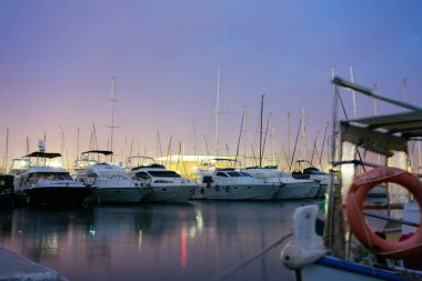 Athens, Greece - Dec 21, 2019: Marina of Flisvos in Athens, Greece