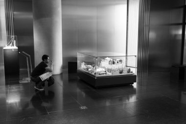 Athens, Greece - Dec 22, 2019: Exhibition in The Acropolis Museum in Athens, Greece, Europe
