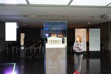 Athens, Greece - Dec 22, 2019: Exhibition in The Acropolis Museum in Athens, Greece, Europe