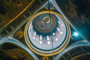 Bucharest, Romania - Dec 14, 2019: St. Antony's Orthodox Church, known as the Church of the Annunciation (Biserica Sfantul Anton) in Bucharest, Romania.