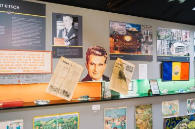 Bucharest, Romania - Dec 14, 2019: Exhibition in the Romanian Kitsch Museum (Bucharest)