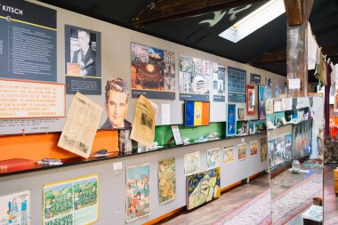 Bucharest, Romania - Dec 14, 2019: Exhibition in the Romanian Kitsch Museum (Bucharest)
