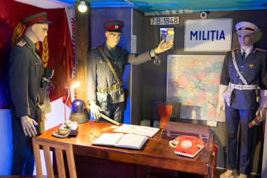 Bucharest, Romania - Dec 14, 2019: Exhibition in the Romanian Kitsch Museum (Bucharest)