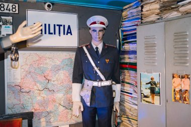 Bucharest, Romania - Dec 14, 2019: Exhibition in the Romanian Kitsch Museum (Bucharest)