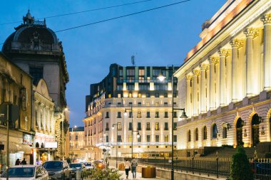 Bucharest, Romania - Dec 14, 2019: National bank, Romania Bucharest Bucurest, 
