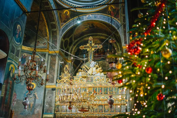 Bucarest Romania Dicembre 2019 Chiesa Ortodossa Sant Antonio Nota Come — Foto Stock