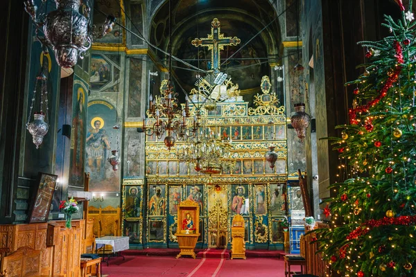 Bucareste Romênia Dez 2019 Igreja Ortodoxa Santo Antônio Conhecida Como — Fotografia de Stock