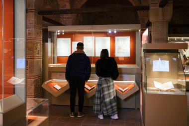 Meteora, Greece - Dec 16, 2019: Museum inside the Varlaam Monastery in Meteora, Greece. 
