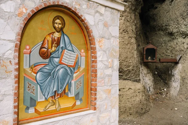 Meteora Greece Dec 2019 Small Chapel Nearby Saint Nicholas Badova — 스톡 사진