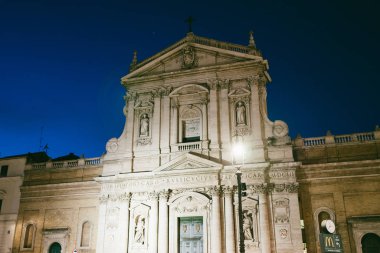 Roma, İtalya - 26 Aralık 2019: Diocletian, Roma, İtalya Hamamlarında Aziz Susanna Kilisesi