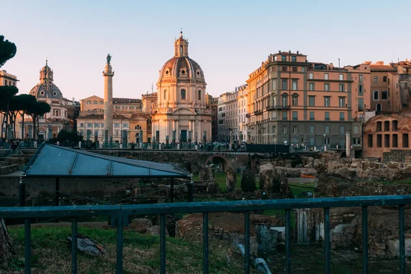 Rome Italie 1Er Janvier 2020 Vue Travers Les Ruines Antiques — Photo