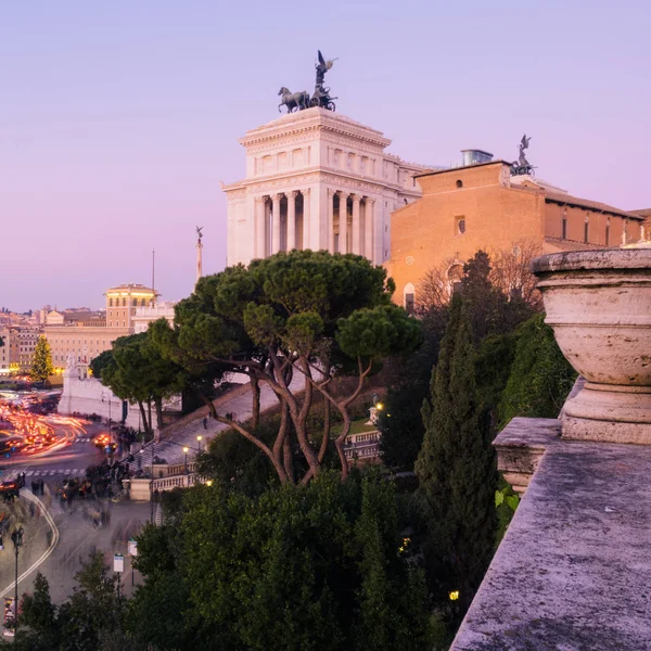 Рим Италия Января 2020 Года Алтарь Отечества Monumento Nazionale Vittorio — стоковое фото