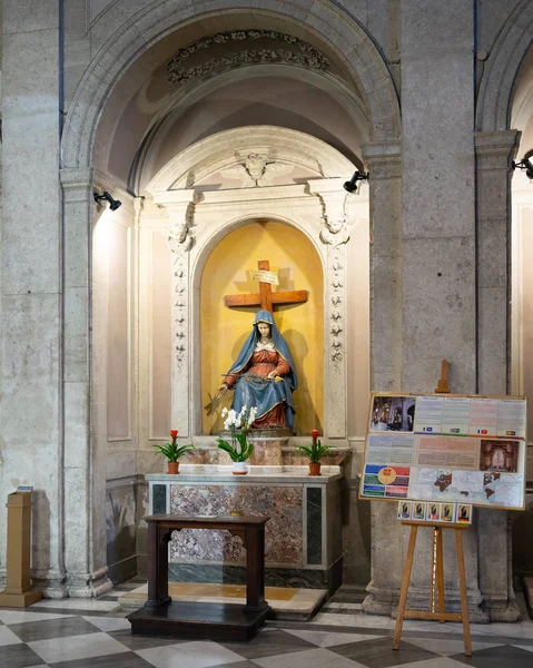 Рим Италия Декабря 2019 Италия Рим Площадь Навона Церковь Ностра — стоковое фото