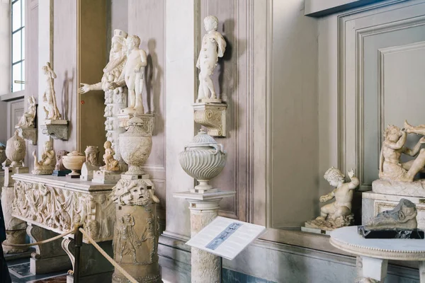 Rome Italy Jan 2020 Vatican Museum Statues Featuring Marble Busts — 스톡 사진