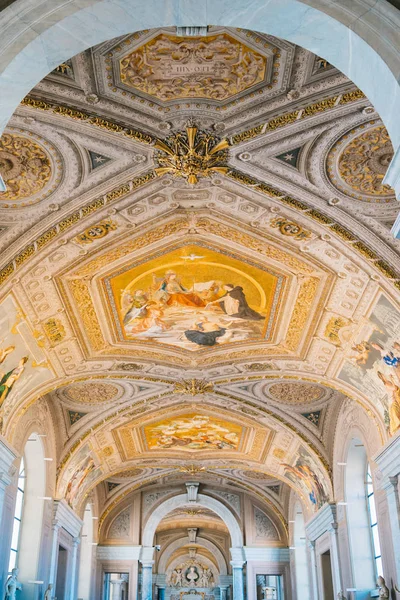 Rome Italy Jan 2020 Beautiful Ceiling Art Vatican Museum Rome — 스톡 사진