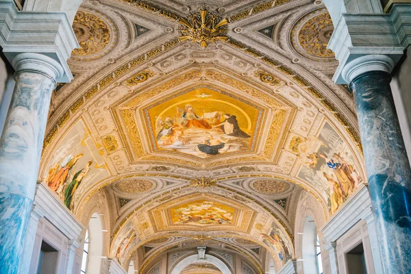 Rome Italy Jan 2020 Beautiful Ceiling Art Vatican Museum Rome — 스톡 사진