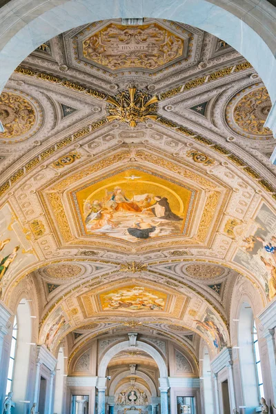 Rome Italy Jan 2020 Beautiful Ceiling Art Vatican Museum Rome — Stock Photo, Image