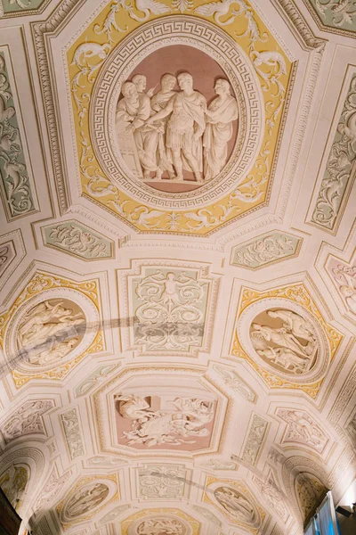 Roma Talya Ocak 2020 Roma Daki Vatikan Müzesinde Güzel Tavan — Stok fotoğraf
