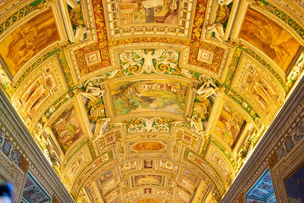 Roma Italia Gennaio 2020 Dipinti Murali Soffitto Nella Galleria Delle — Foto Stock