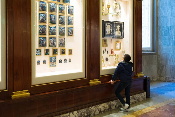 Rom Italien Jan 2020 Turister Vatikanmuseumet — Stockfoto