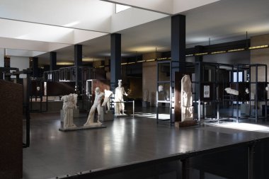 Roma, İtalya - 3 Ocak 2020 Vatikan Müzesi içinde. Vatikan, Roma, İtalya. 