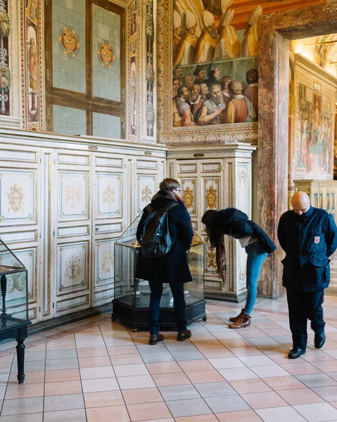 Rome Italie Janv 2020 Touristes Musée Vatican — Photo