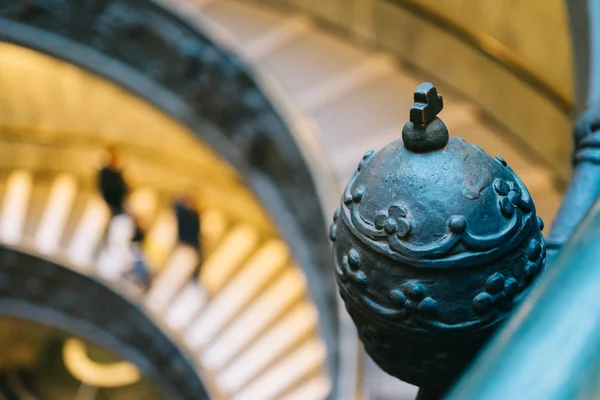 Rome Italy Jan 2020 Detail Famous Spiral Stairway Vatican Museum — 스톡 사진