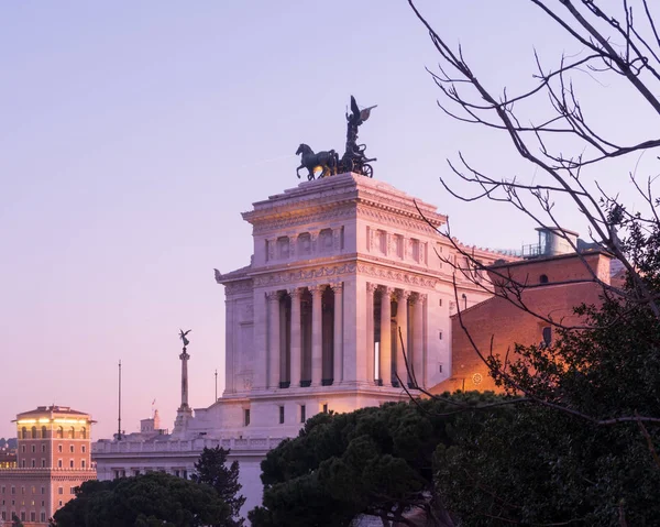 Рим Италия Января 2020 Года Алтарь Отечества Monumento Nazionale Vittorio — стоковое фото