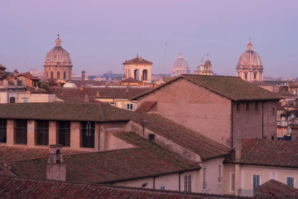 Roma Italia Enero 2020 Ciudad Histórica Roma Con Cúpulas Agujas —  Fotos de Stock