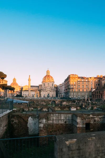 Rome Italy Jan 2020 Trajan Column Unesco World Heritage Site — Stock Photo, Image