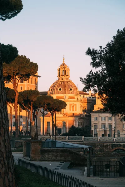 Roma Itália Janeiro 2020 Coluna Trajano Patrimônio Mundial Unesco Fórum — Fotografia de Stock