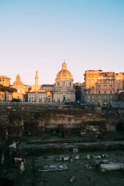 Rome Italy Jan 2020 Trajan Column Unesco World Heritage Site — Stock Photo, Image