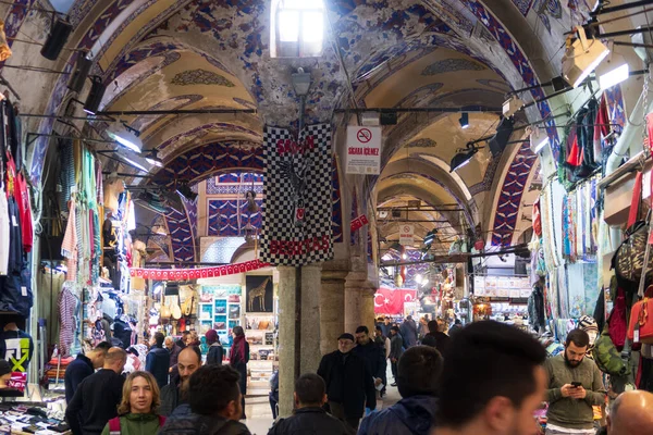 Istanbul Turquie Janv 2020 Touristes Grand Bazar Kapali Carsi Sultanahmet — Photo