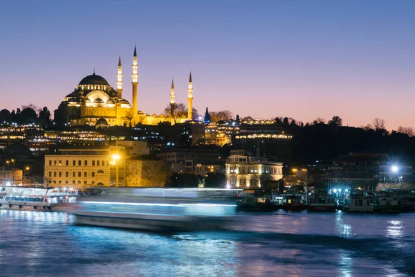 Estambul Turquía Enero 2020 Vista Mezquita Suleymaniye Estambul Turquía — Foto de Stock