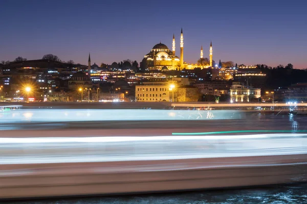 Istanbul Turkije Jan 2020 Zicht Suleymaniye Moskee Istanbul Turkije — Stockfoto