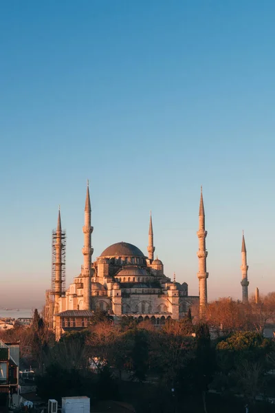 Estambul Turquía Enero 2020 Vista Superior Sobre Mezquita Del Sultán — Foto de Stock