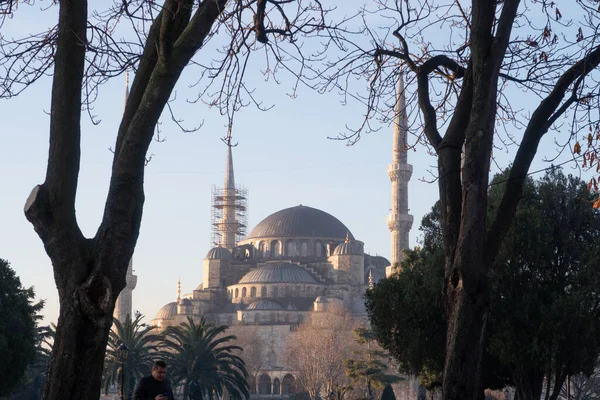 Istambul Turquia Janeiro 2020 Distrito Sultanahmet Mesquita Azul Istambul Turquia — Fotografia de Stock