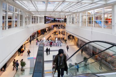 İstanbul, Türkiye - 12 Ocak 2020: Özdilekpark İstanbul Alışveriş Merkezi, İstanbul, Türkiye Noel zamanı. İstanbul, Türkiye.