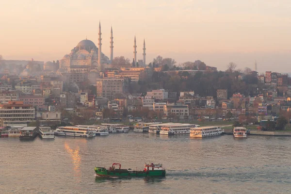 Estambul Turquía Enero 2020 Mezquita Suleymaniye Una Mezquita Imperial Otomana — Foto de Stock