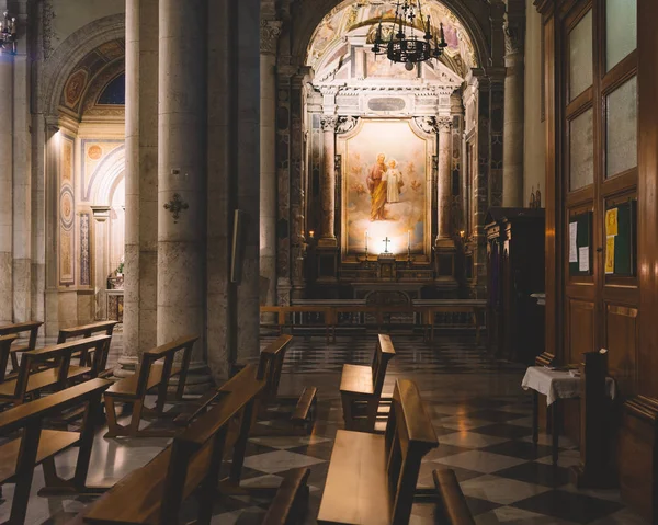 Roma Itália Dezembro 2019 Itália Roma Piazza Navona Igreja Nostra — Fotografia de Stock