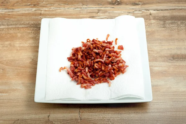 Cooked bacon bits — Stock Photo, Image