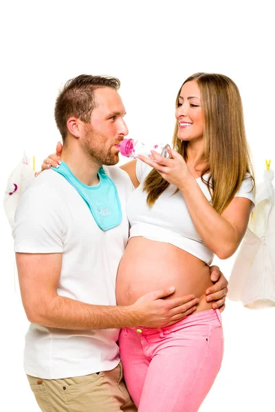 Pregnant woman and her husband — Stock Photo, Image