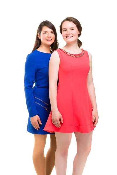 Two young business women in full li — Stock Photo, Image