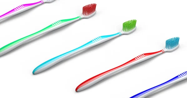 Trademarks Own Design Toothbrushes Illustration — Stock Photo, Image