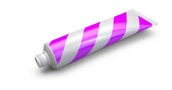 Cosmétiques Plastique Pâte Tube Gel Illustration — Photo