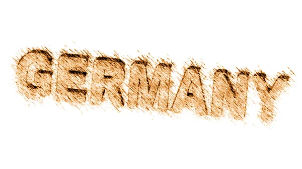 Németország Fehér Háttérrel Illusztráció — Stock Fotó