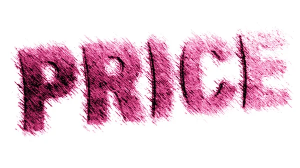 Price White Background Illustration — Stockfoto