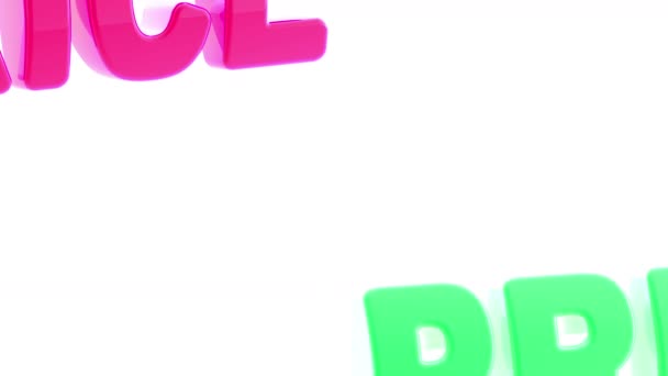 Le prix. Des images en boucle. Illustration 3D .