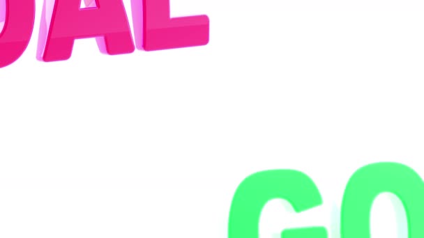 L'objectif. Des images en boucle. Illustration 3D .