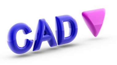 Beyaz arka planda Kanada dolar işareti. İndeks düştü. 3d Görüntü.